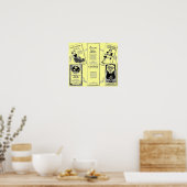 " en historische koffieboekje" poster (Keuken)