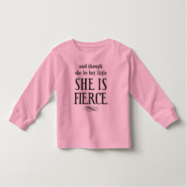 En hoewel ze klein is, is ze fel! kinder shirts