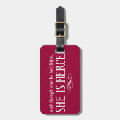 En hoewel ze maar klein is, is ze hevig bagagelabel (Voorkant verticaal)