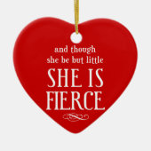 En hoewel ze maar klein is, is ze hevig keramisch ornament (Voorkant)