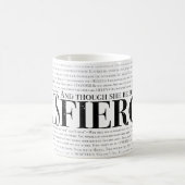 En hoewel ze maar klein is, is ze hevig. koffiemok (Center)