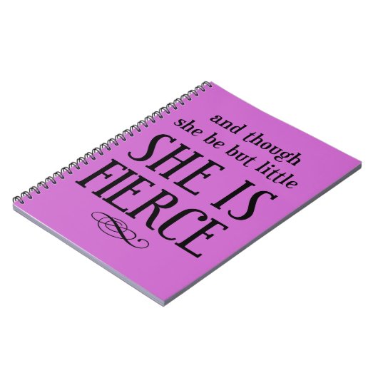 En hoewel ze maar klein is, is ze hevig notitieboek (Linkerzijde)