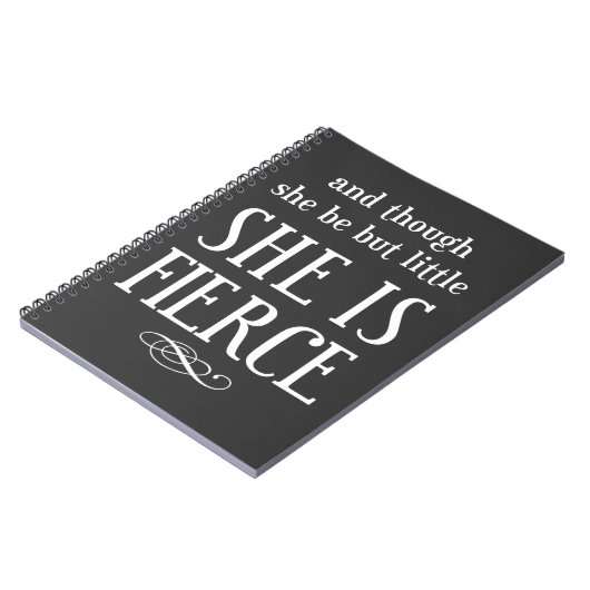 En hoewel ze maar klein is, is ze hevig notitieboek (Linkerzijde)