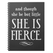 En hoewel ze maar klein is, is ze hevig notitieboek (Voorkant)