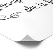 "En hoewel ze maar klein is, is ze hevig." Poster (Hoek)