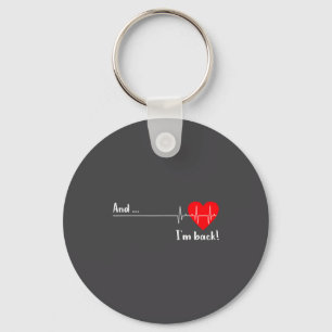 En ik ben terug Ekg Hartslag Voor Cardioloog Hart Sleutelhanger