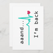 En ik ben terug, Heart Attack Survivor Kaart (Voorkant / Achterkant)