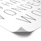 en ik denk bij mezelf wat een prachtige wereld poster (Hoek)