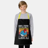 En ik denk voor mezelf wat een geweldige leldlasse schort (Gedragen)