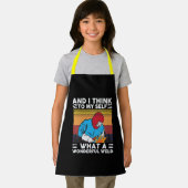 En ik denk voor mezelf wat een geweldige leldlasse schort (Insitu)