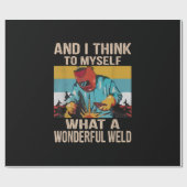 En ik denk voor mezelf wat een geweldige Vintage w Cadeaupapier (Vlak)