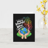 En ik denk voor mezelf wat een prachtige wereld Aa Kaart (Gele Bloem)