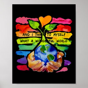 En ik denk voor mezelf wat een prachtige wereld Aa Poster
