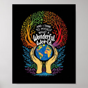 En ik denk voor mezelf wat een prachtige wereld Aa Poster