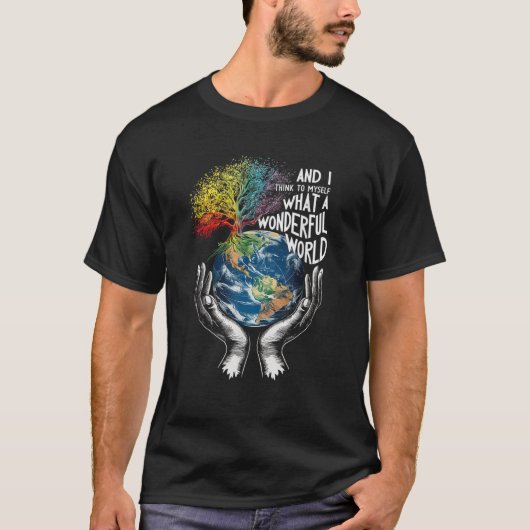 En ik denk voor mezelf wat een prachtige wereld Aa T-shirt (Voorkant)