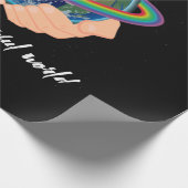 En ik denk voor mezelf wat een prachtige wereld cadeaupapier (Hoek)