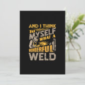 En ik denk voor mezelf wat een wonderbaarlijke las aankondiging (Staand voorkant)