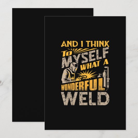 En ik denk voor mezelf wat een wonderbaarlijke las aankondiging (Voorkant / Achterkant)