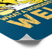 En ik denk voor mezelf wat een wonderbaarlijke las poster (Hoek)