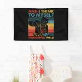 En ik denk voor mezelf wat een wonderbaarlijke las spandoek (Insitu)