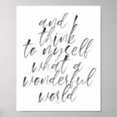 En ik denk voor mezelf wat een wonderbaarlijke wer poster (Voorkant)