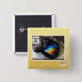 En ik kan ook achterschipDEM Vierkante Button 5,1 Cm (Voorkant /achterkant)