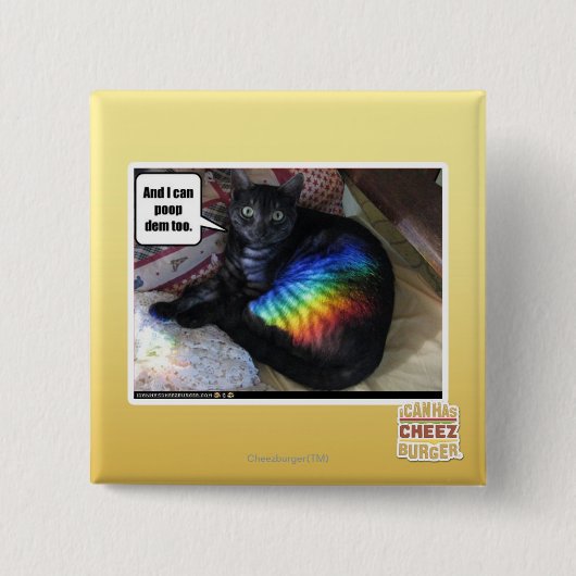 En ik kan ook achterschipDEM Vierkante Button 5,1 Cm (Voorkant)