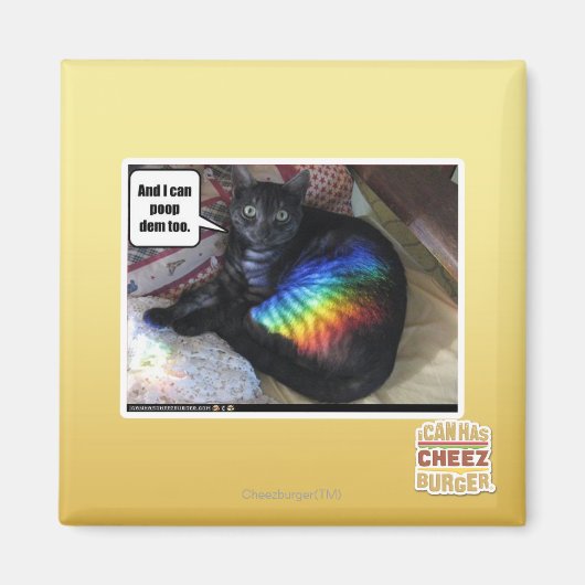 En ik kan ook dem poepen. magneet (Voorkant)