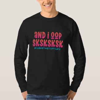 En ik kook SKSK red de schildpadden tiener T-shirt