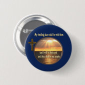 En ik zal hun God zijn Ronde Button 5,7 Cm (Voorkant /achterkant)