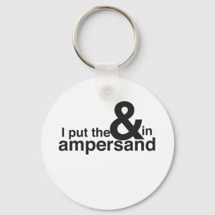 en in Ampersand Sleutelhanger