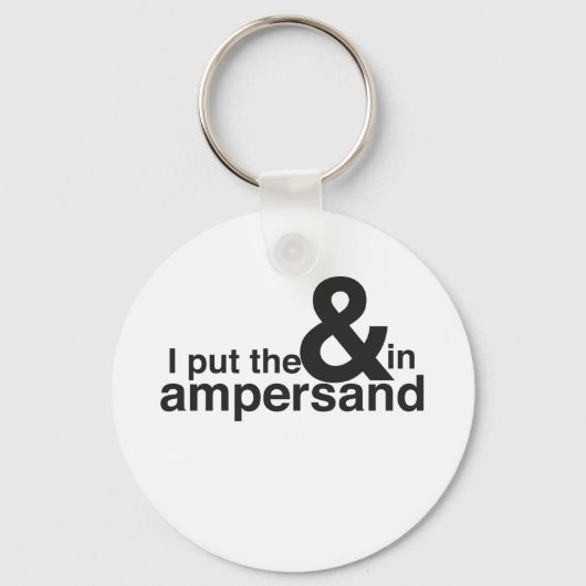 en in Ampersand Sleutelhanger (Voorkant)