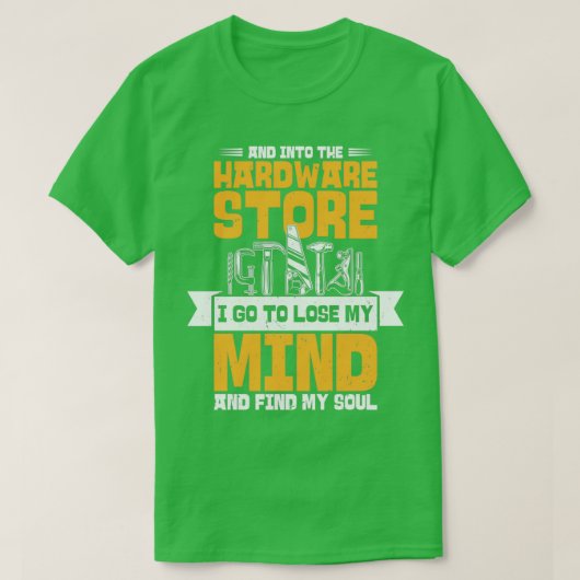 En in de hardware Store Craftsman Woodworking T-shirt (Design voorkant)