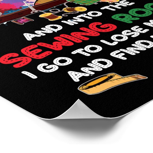 En in de naairuimte ga ik mijn geest verliezen poster (Hoek)