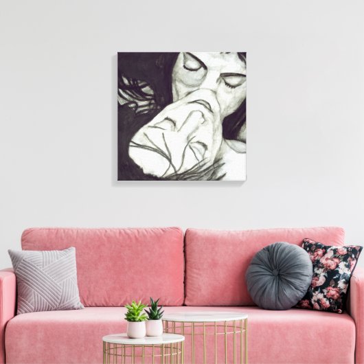 En in die macht canvas afdruk (Insitu (Woonkamer))