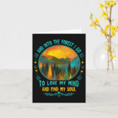 En in het bos ga ik kamperen kaart (Gele Bloem)