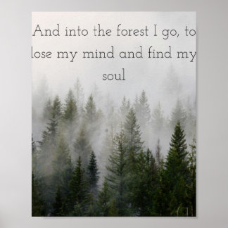 En in het bos ga ik poster