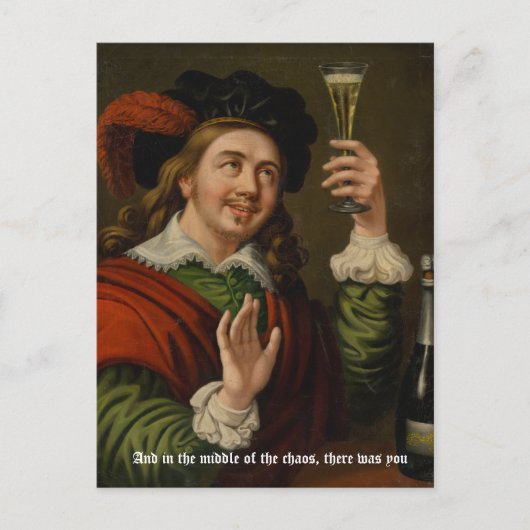 En in het midden van de chaos, was er jou briefkaart (Voorkant)