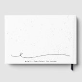 EN | In Loving Memory - Black Rose Gastenboek (Achterkant)