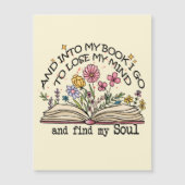 En in mijn boek ga ik – Bloemenboekenliefhebber (Voorkant)