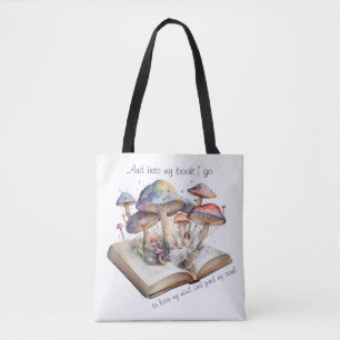 En in mijn boek ga ik om mijn verstand te verlieze tote bag
