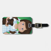 En je kleine hond naarO.  Dorothy Bagagelabel (Voorkant horizontaal)