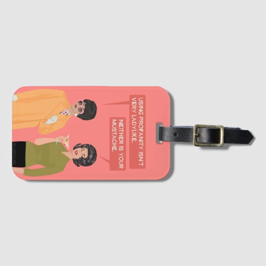 En je snor ook niet... bagagelabel (Voorkant (horizontaal))