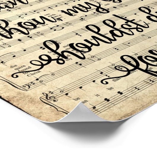 En kan het de Hymn Druk van Scripted worden Poster (Hoek)