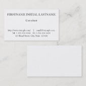  en Klassiek professioneel Visitekaartje (Voorkant / Achterkant)