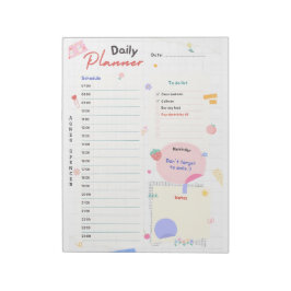 en kleurrijk Daily Planner Notitieblok