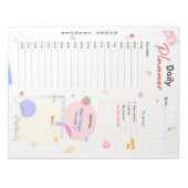 en kleurrijk Daily Planner Notitieblok (Voorkant)