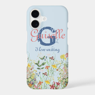  en kleurrijk Floral botanisch kruidenmonogram