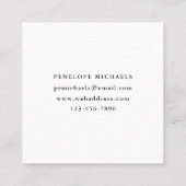  en kleurrijk Floral Square Visitekaartje (Achterkant)