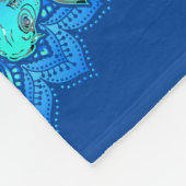 en kleurrijk Mandala / Kaleidoscoop KOI 1 Fleece Deken (Hoek)